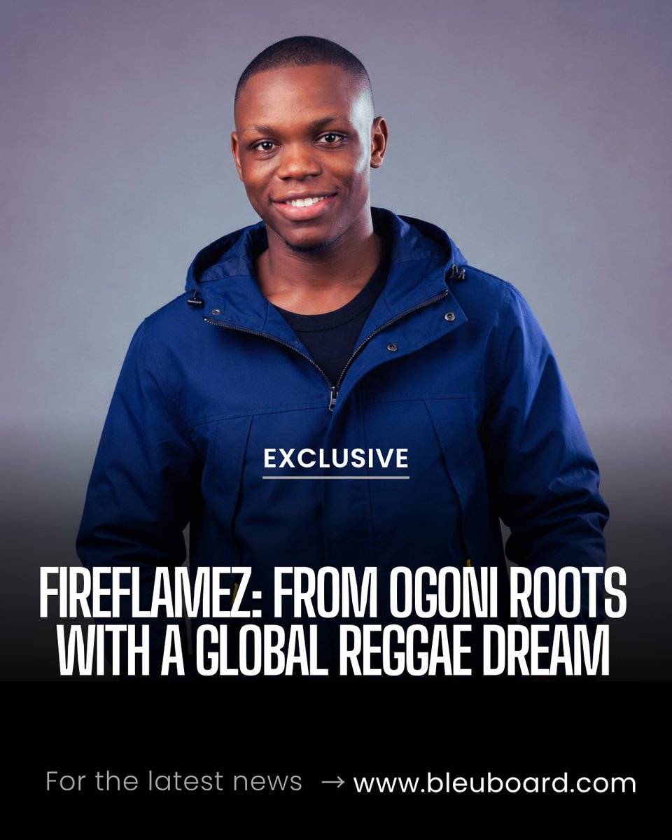 bleuboard's tweet photo. From Ogoni to global ambitions, Fireflamez is proving that resilience, authentic reggae rhythms, and unwavering purpose can inspire generations everywhere #bleuboard2026 @Iam_Fireflamez https://t.co/2RbBU9CAL2
