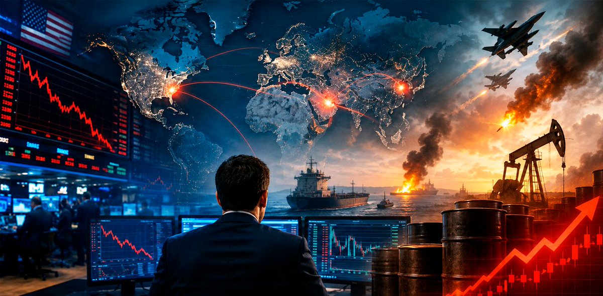 4x_simple's tweet photo. ☕️ da Manhã
Escalada no Médio Oriente

Os mercados voltam a negociar sob pressão após a escalada do conflito entre os EUA e o Irão. Wall Street caiu, a Ásia seguiu o mesmo caminho, a Europa abriu em baixa e o petróleo disparou com os receios sobre Ormuz.
https://t.co/dMn6gqq1o5 https://t.co/dR0C5VC4Sa