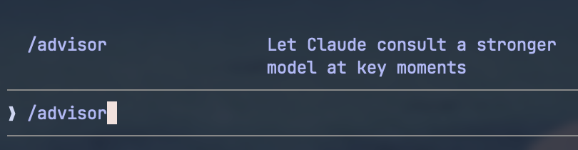 oikon48's tweet photo. もしかしてClaude Codeの /advisor コマンドで、指定のモデルをアドバイザーにできる機能が標準搭載されているの知られていない？？ https://t.co/ekHf8tdiYl