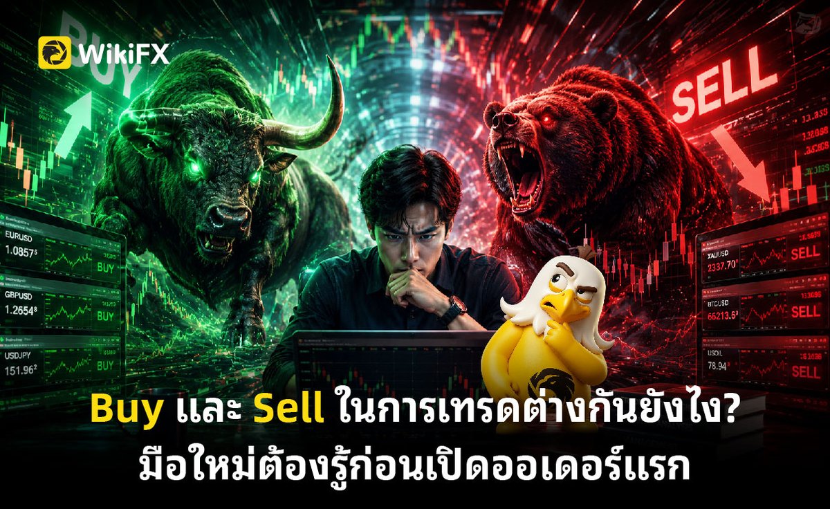 WikiFX_TH's tweet photo. Buy และ Sell ในการเทรดต่างกันยังไง? มือใหม่ต้องรู้ก่อนเปิดออเดอร์แรก https://t.co/LOIBOwip9C
.
#WikiFX #WikiFXTH #Forex #Trader #Broker #Crypto #ฟอเร็กซ์ #คริปโต https://t.co/8gLKSo0VHn