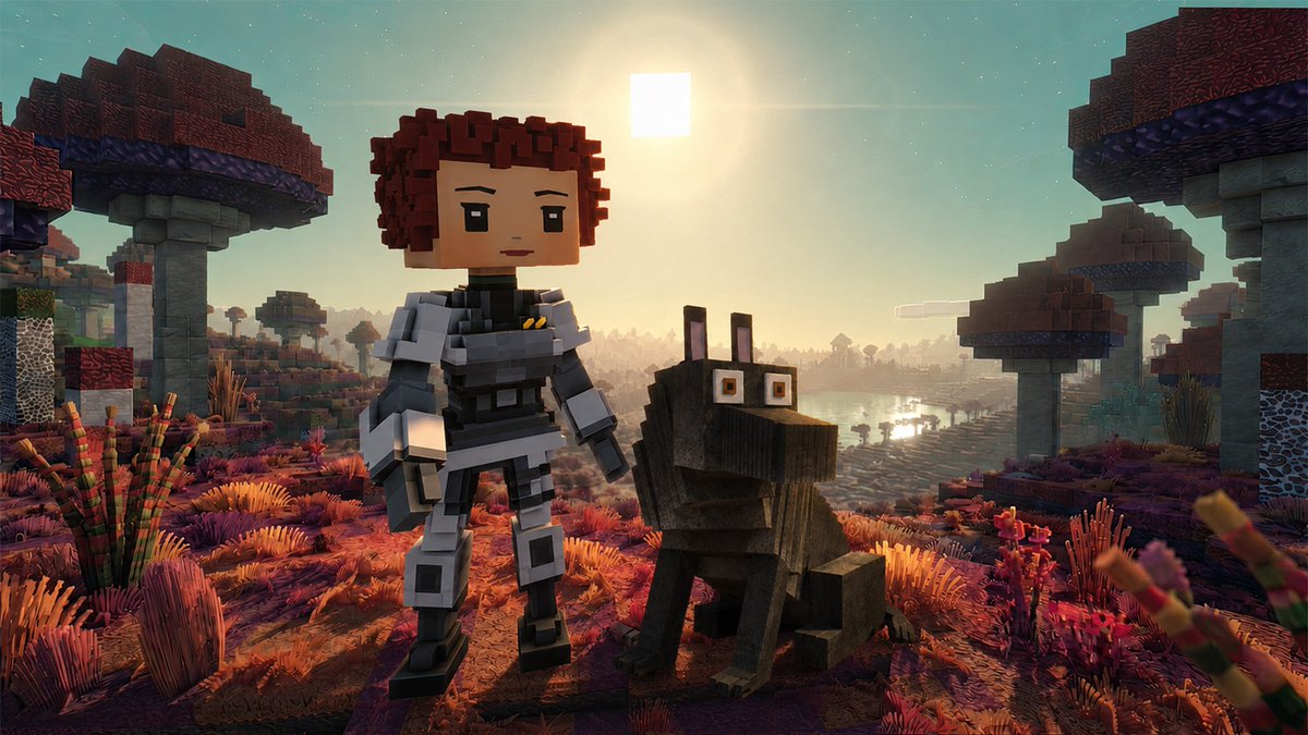 CubicOdyssey's tweet photo. 🐶 Pets!
You can now tame and befriend all animals which are not plagued by corruption. Furthermore, you can crossbreed them in a special device to obtain more exotic DNA structures.

🔸 A special “capture” grenade is now available. When hitting with it, a creature will get captured inside
🔸 You can then release this creature back into the wild as your pet using that filled grenade
🔸 Creatures have a hunger bar indicator which depletes slowly. When reaching zero, the creature will turn back into a wild animal
🔸 A creature mixer appliance has been added where two compatible captured creatures can be merged into another one inheriting traits from both parents

We've also improved spacecraft functionality and fixed a number of bugs. Read the full patch notes on our website!
https://t.co/RmEmeoyAUo

#CubicOdyssey #IndieGames #SandboxGames