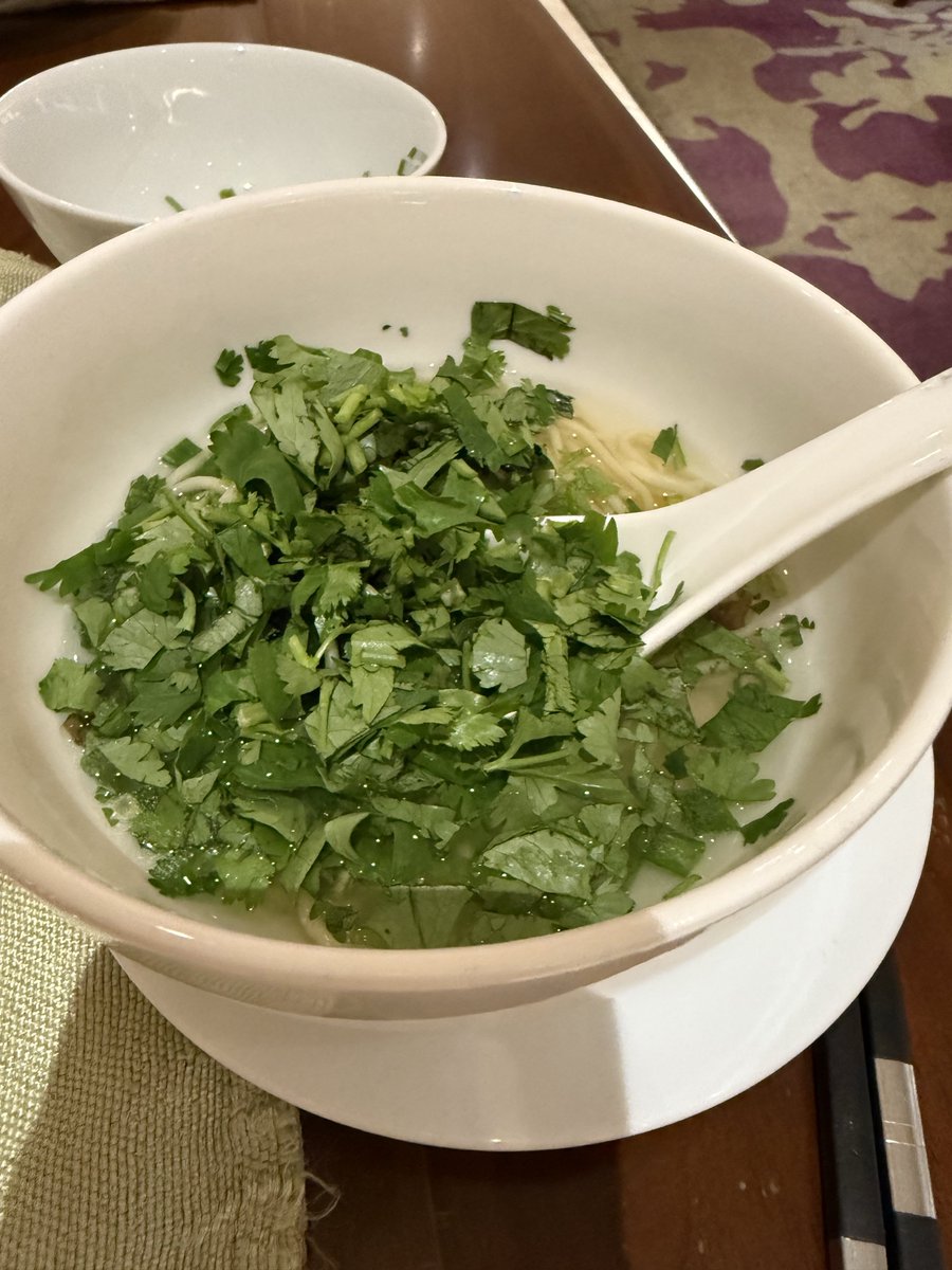 ryutorrrrr's tweet photo. 朝はパクチー和え麺、めっちゃうまかった〜🍜 https://t.co/kXb1y2ITnr