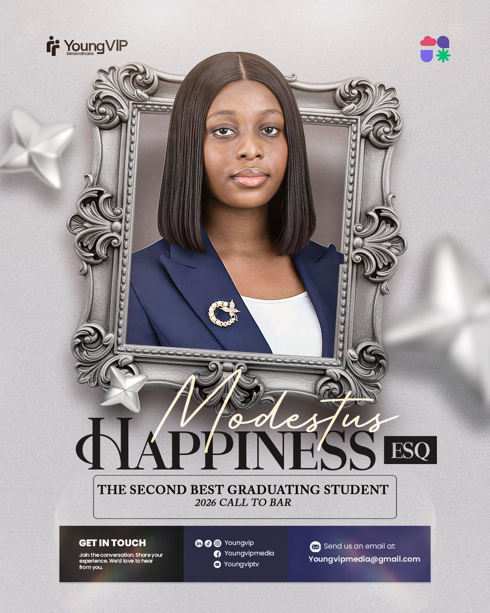 youngvipmedia's tweet photo. Meet Loren Gomez and Modestus Happiness, the Joint Female BGS and 2nd BGS Overall at the Nigerian Law School! 🎓

Loren graduated from UNILAG (Abuja Campus), while Modestus graduated from Igbinedion University (Port Harcourt Campus).

Congratulations, Loren &amp; Happiness! 🤍

#NLS https://t.co/RP89eRxBWF