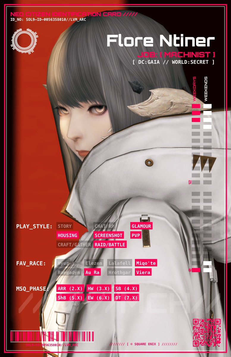 Florentiner627's tweet photo. #v_cybercard
#FF14キャラクターカード
素敵なキャラカジェネレーターをお借りしました✨ https://t.co/v8f0MPKAQg