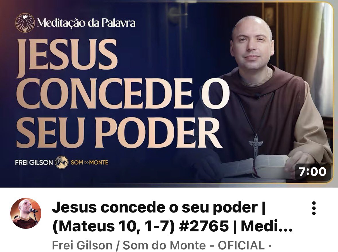 cmtemaster's tweet photo. Jesus concede o seu poder | (Mateus 10, 1-7) #2765 | Meditação da Palavra https://t.co/jSB85H5KnW via @YouTube https://t.co/f5eBLVfHIB