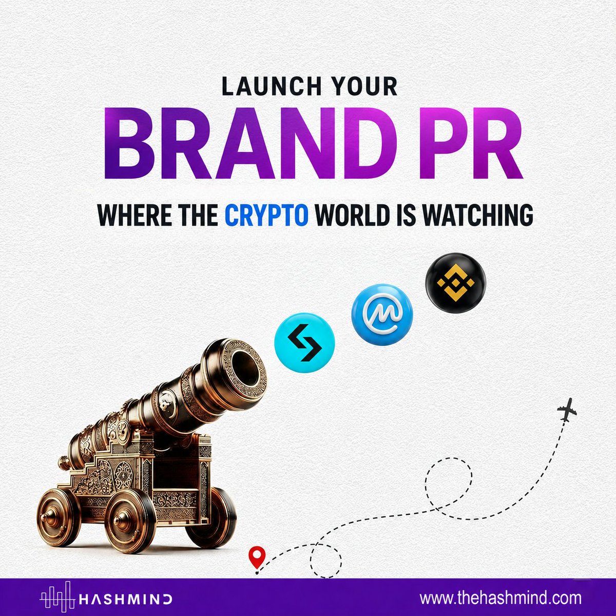 TheHashMind's tweet photo. Most crypto PRs are a single shot.

One platform. One attempt. Little impact.

Your audience isn't in one place.

Your PR shouldn't be either.

Bitget · CoinMarketCap · Binance Square

#CryptoPR #Web3 #CryptoMarketing https://t.co/t5Th6wX4Fd