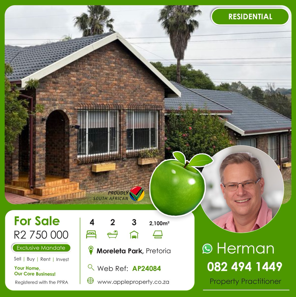 ApplePropertySA's tweet photo. 🔥 Just Launched! Fresh listings are now LIVE! Your dream home could already be waiting… 🏡
Don’t miss out — start browsing today at https://t.co/yt3u3dUwkJ
#ApplePropertyConnection #justlisted #buysellrentinvest #checkitout #nationwide https://t.co/qRDZid0plh