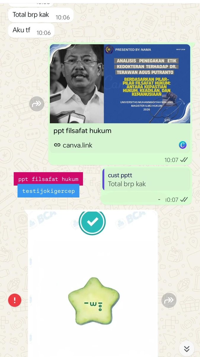 menghantaam's tweet photo. 112. ppt filsafat hukum ✅
113. makalah sistem informasi akuntansi + turnitin 22% ✅
114. cari jurnal inter terakreditasi tentang manajemen resiko✅
#zonauang  #zonajajan https://t.co/E2r6p2LWoz