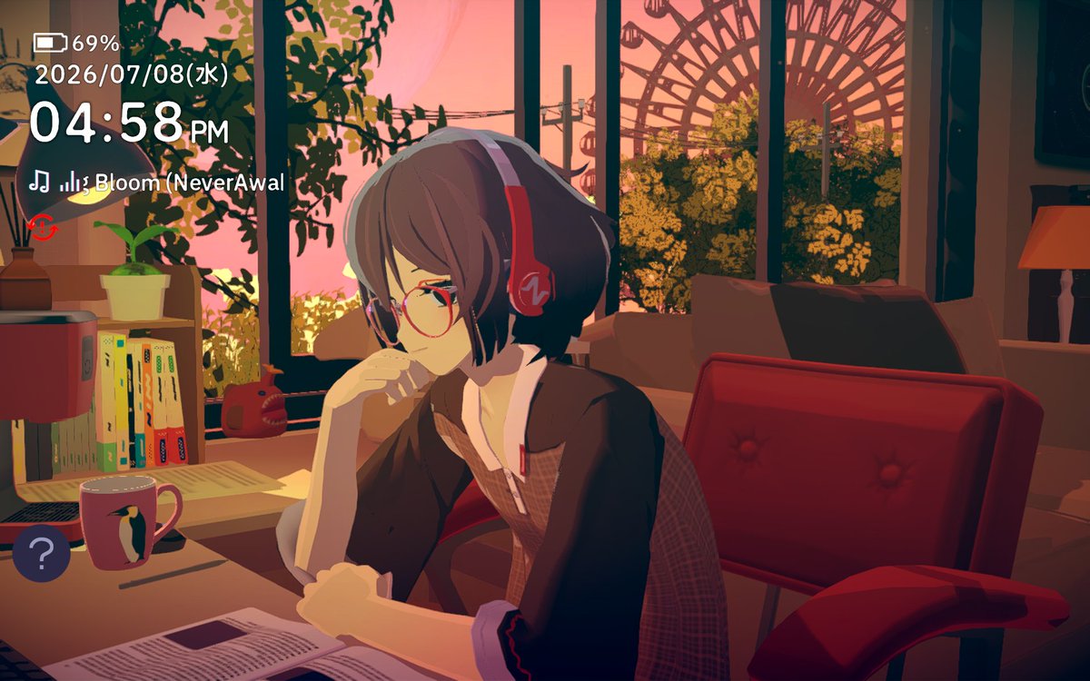 fushinoa's tweet photo. 今回の絵はChill with Youのサトネちゃんと一緒にポモドーロ・テクニックを駆使しつつ25分作業と5分休憩を4回繰り返しているのだが、これは効果あるのだろうか。よく分からんな…　とりあえず、チルいBGMと波の音を聞きながら作業するのは健康にいいかもしれないなって思いました。 https://t.co/IiCZ1GHbZU