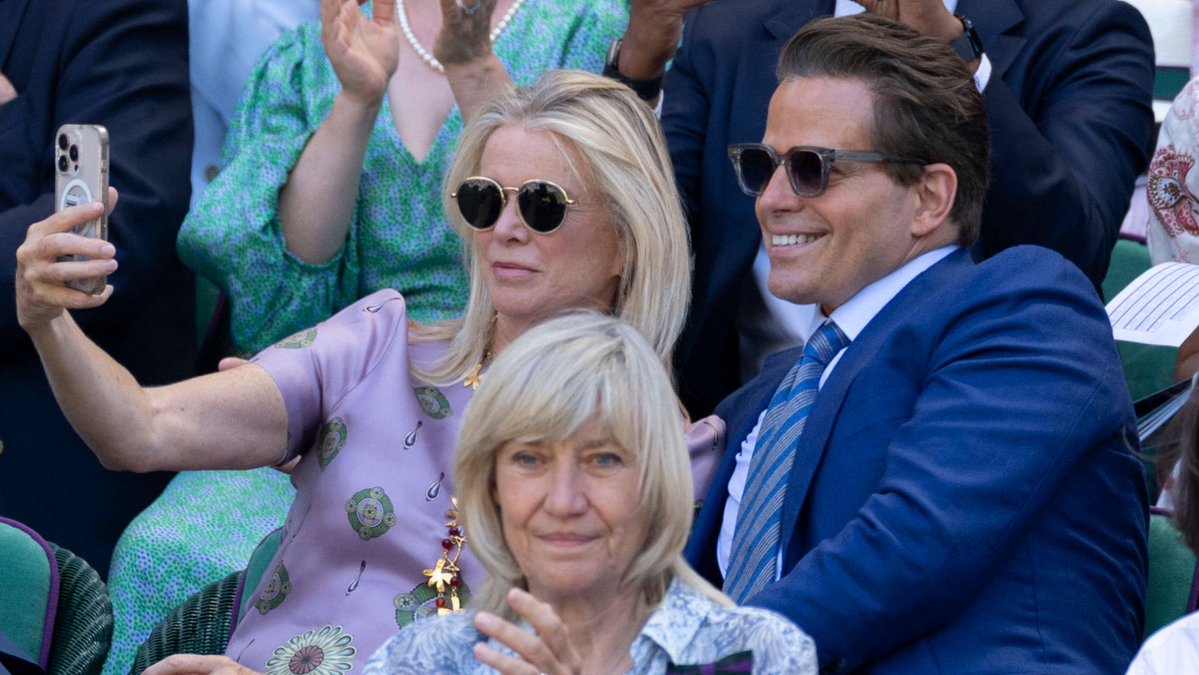 KattyKay_'s tweet photo. We clean up pretty well @Scaramucci  Thank you for the amazing day out @Wimbledon https://t.co/JhLgbfJuUK