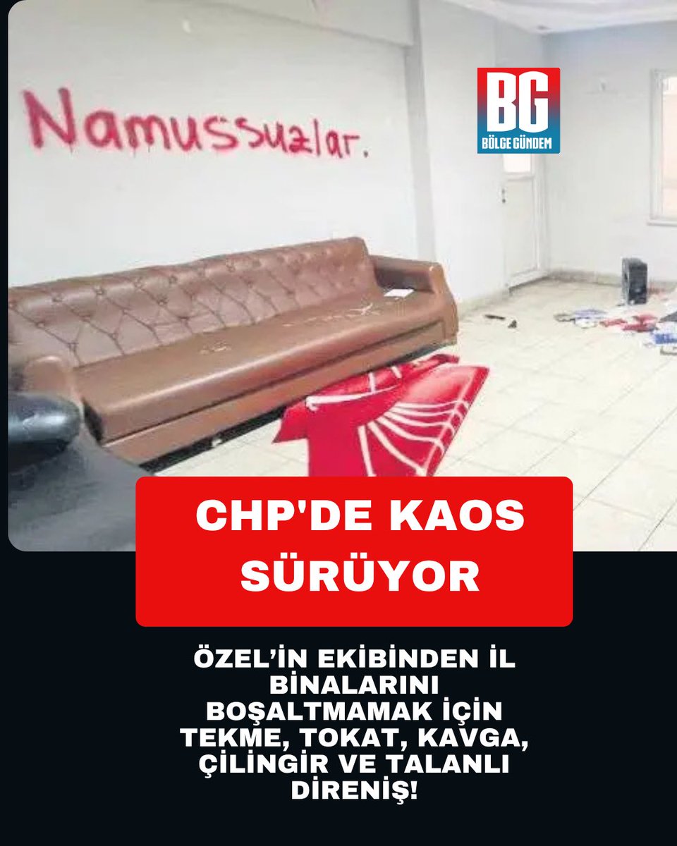 bolgegundem's tweet photo. CHP'de kaos sürüyor  
https://t.co/G9urnU6T08 
#CHP #MutlakButlan #kaos #ÖzgürÖzel #kemalkılıçdaroğlu https://t.co/VrwtpPa1JI
