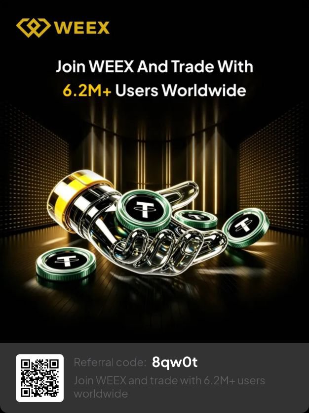 Emmadotsol's tweet photo. If you're signing up to WEEX, don't miss this.

They're currently offering a 2,000 USDT airdrop.

Deposit 100 USDT, place your trades, and you'll be eligible to unlock the reward.
https://t.co/UBeWlmcrNr
#WEEXShareAndEarn https://t.co/y5EZFNzGvM