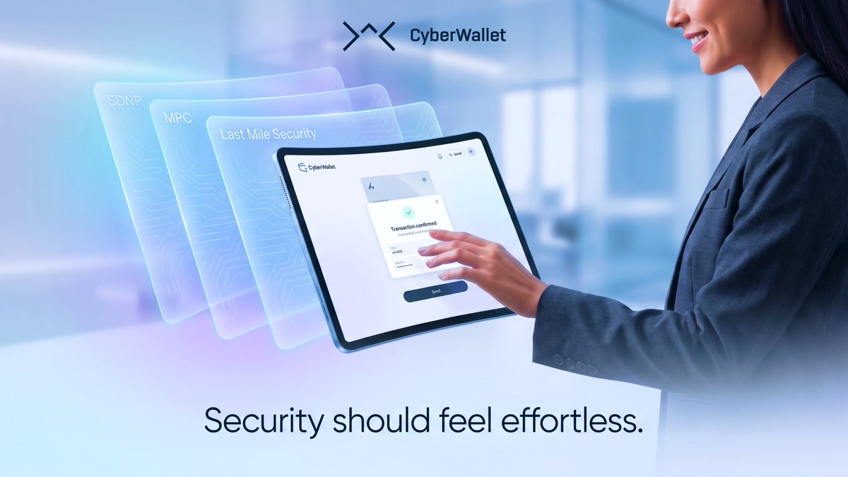 CyberWalletAI's tweet photo. 🦾 Security should feel effortless

The best protection works quietly in the background.

CyberWallet combines advanced security technologies without adding unnecessary complexity, so you can focus on using crypto with confidence.

Try it now: https://t.co/5zQTAb030e https://t.co/rTXHWddccO