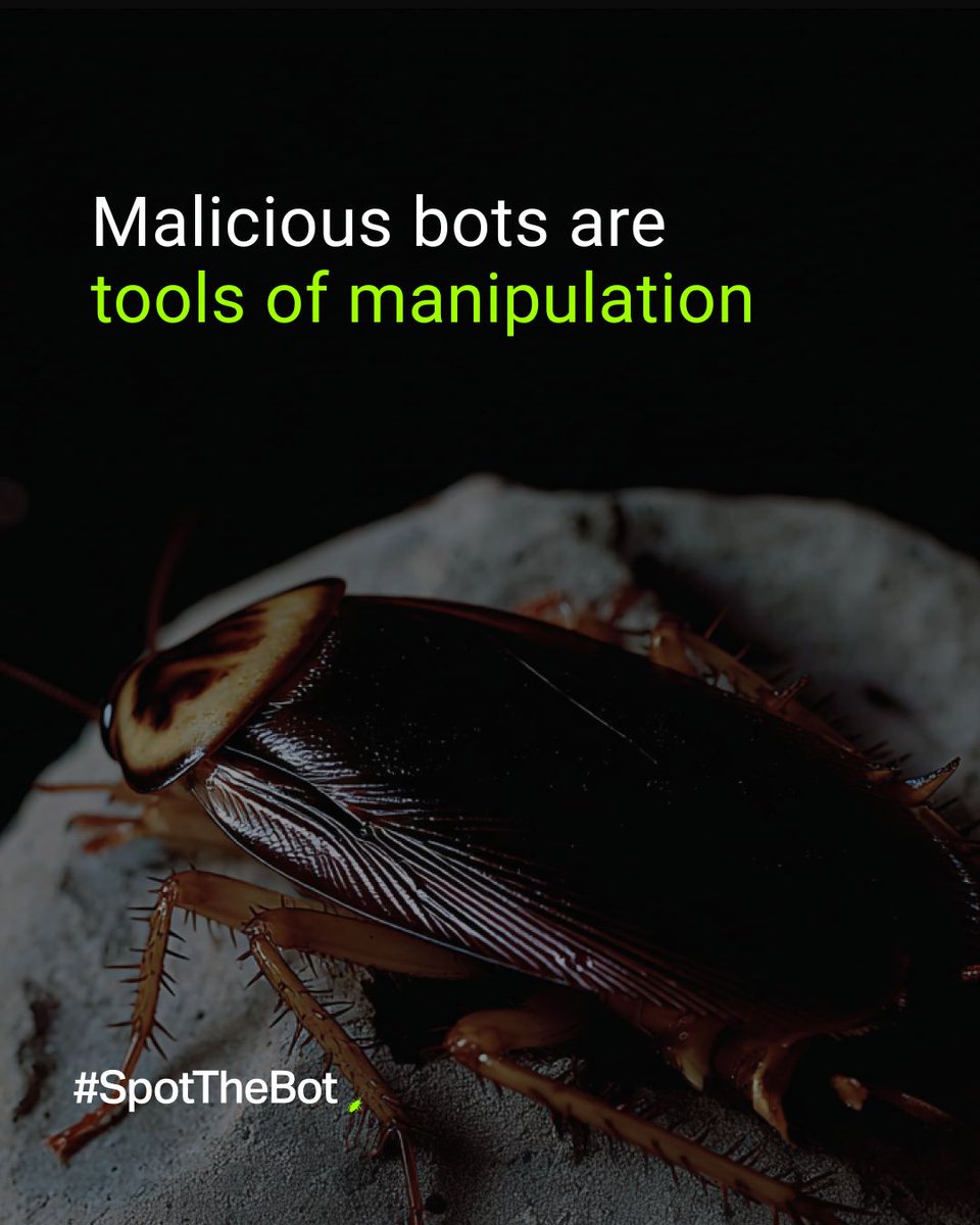 PLinSweden's tweet photo. Not every voice online is human. 🤖
Some come from systems designed to influence your decisions. And they’re not always easy to spot.
Pay attention to who you’re really talking to. Don’t fall for bots
#SpotTheBot https://t.co/Qb1rRHTARI