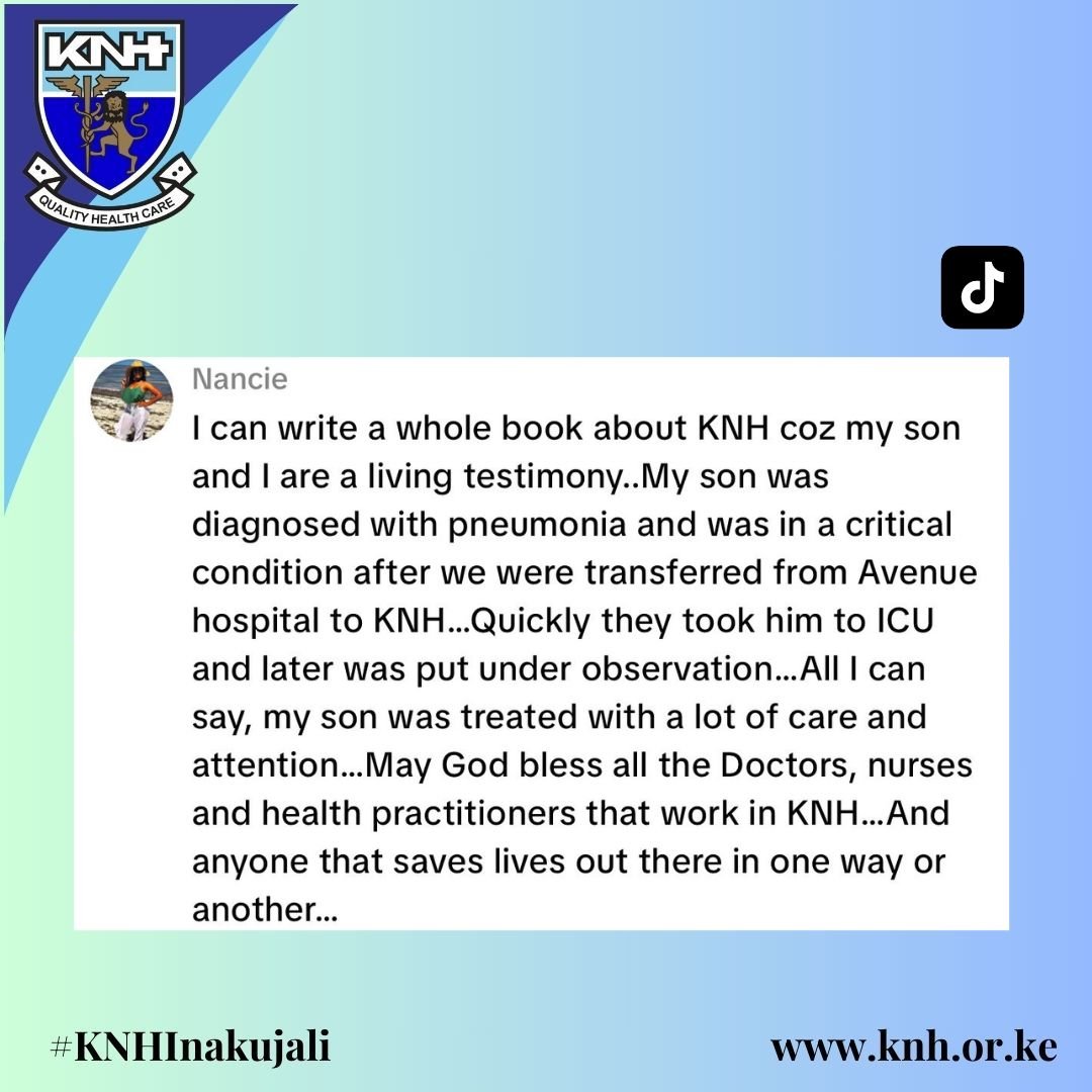 KNH_hospital's tweet photo. Nothing humbles us more than the opportunity to restore hope and health to families in their most critical moments. ​🙏🫶
#KNHInakujali 
#KNHINAWEZA
#KNHAt125 https://t.co/eTzvVFsASc