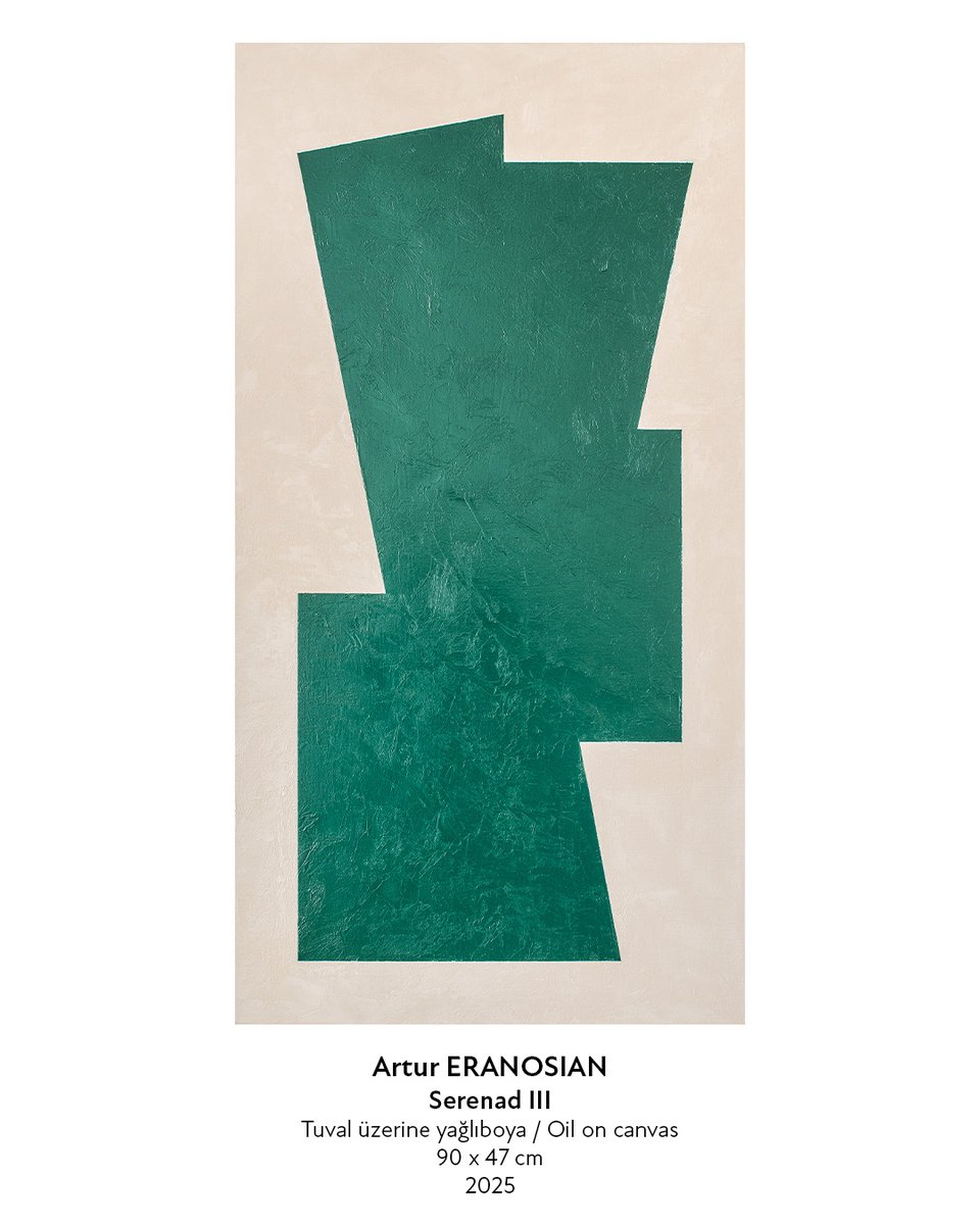 Galeri77art's tweet photo. Artur ERANOSIAN
Serenad III
Tuval üzerine yağlıboya / Oil on canvas
90 x 47 cm
2025

“RHAPSODY”
Narek Arzumanyan, Artur Eranosian
04.06.2026 - 29.08.2026

Yer (Location): Galeri 77, Hacımimi Mah. Necatibey Cad. Sakızcılar Sk. No: 1/E, Karaköy, Beyoğlu, İstanbul

Ziyaret Saatleri (Visiting Hours):
Pazartesi – Cumartesi (Monday to Saturday), 10.00-18.00

#Galeri77 #Rhapsody #NarekArzumanyan #ArturEranosian #Exhibition