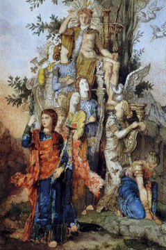 ElsaMc1878's tweet photo. #WordsOnWednesday
“Where'er we turn, remains of ancient shrines 
Peep through brown moss, or lie 'neath mantling vines.”
– Nicolas Michell, Mount Parnassus.

Since ancient times the Greeks have regarded mountains as divine places full of spiritual energy.
🎨Gustave Moreau. https://t.co/7KlC36uh7G