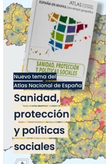 AGE_Oficial's tweet photo. Ya está disponible el nuevo libro digital:
📘 “Sanidad, protección y políticas sociales”
Una completa síntesis geográfica que forma parte del compendio "España en Mapas", elaborado por el #IGN
Consúltalo en el #Geoportal 
https://t.co/HZWp6tPGxw
Libro https://t.co/uveSUBe94H https://t.co/jjxtJc1TS0