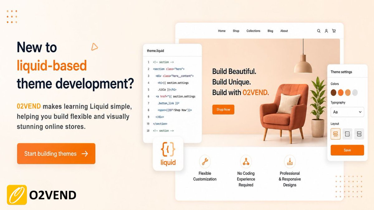O2Vend's tweet photo. Build stunning, responsive online stores with O2VEND Liquid-Based Themes. Customize effortlessly, launch faster, and create an exceptional shopping experience.
Learn More: https://t.co/oOtlGsAuNY
#O2VEND #LiquidTheme #eCommerce #OnlineStore #WebDesign #NoCode #ResponsiveDesign https://t.co/mabbOn9It4