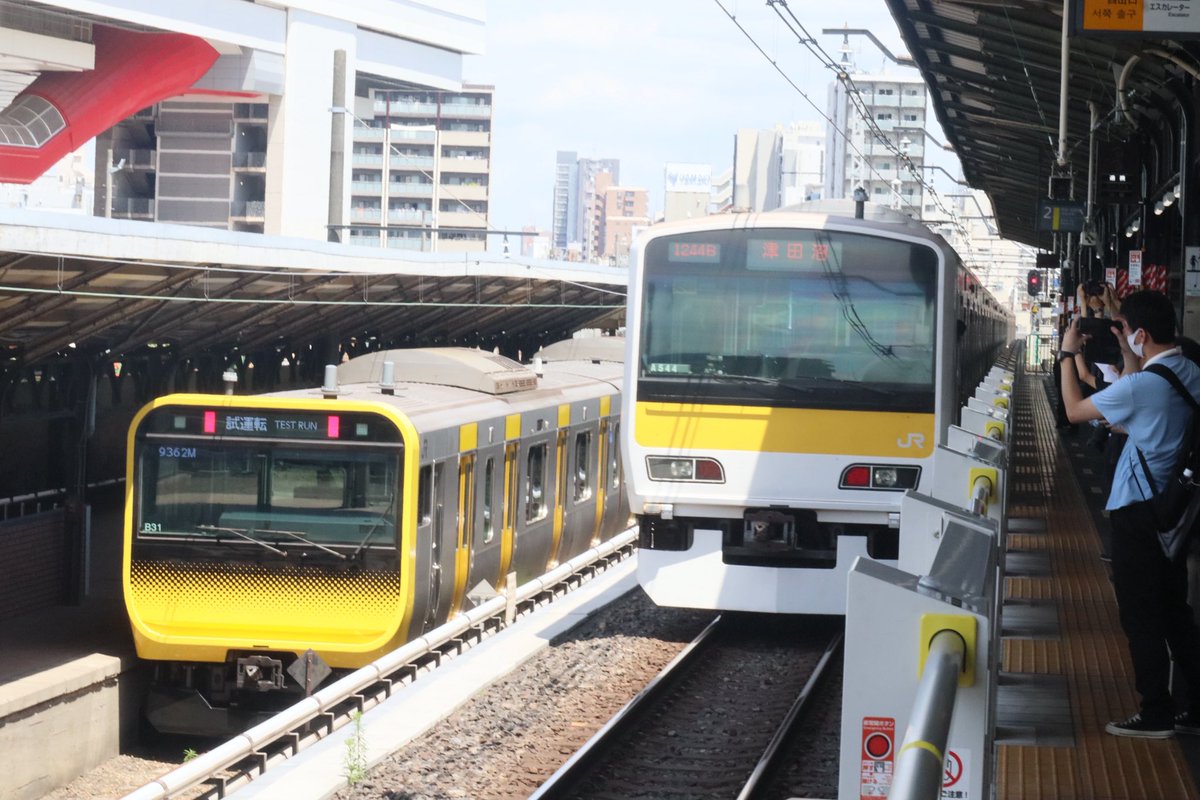 KYZ_train's tweet photo. 2026-07-08 ❷

試9362M 性能確認試運転
E235系0番台ミツB31編成

撮影場所:津田沼·両国 https://t.co/HqFhDcp0Mu