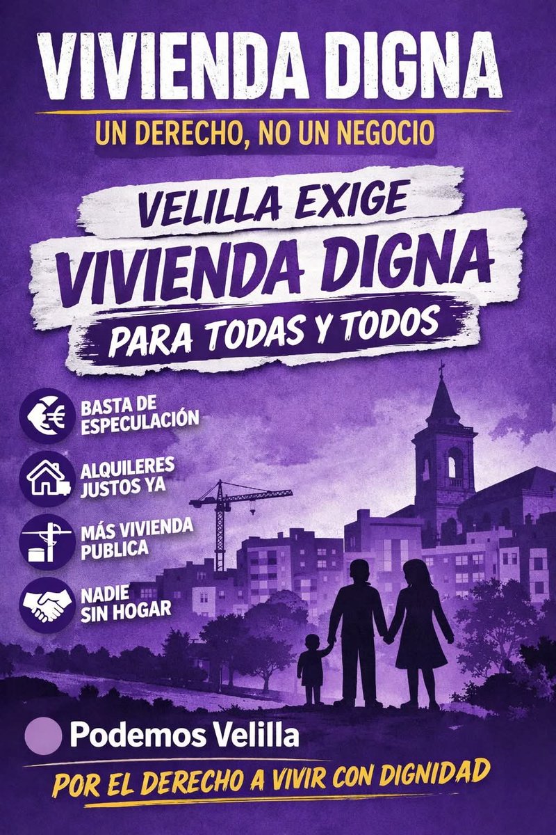 Podemos_Velilla's tweet photo. Sin vivienda digna no hay futuro, garantizarla es una obligación, no una opción.

#viviendadigna #Podemos #velilladesanantonio #velilla @Podemos_CMad https://t.co/uFbngYhNVC