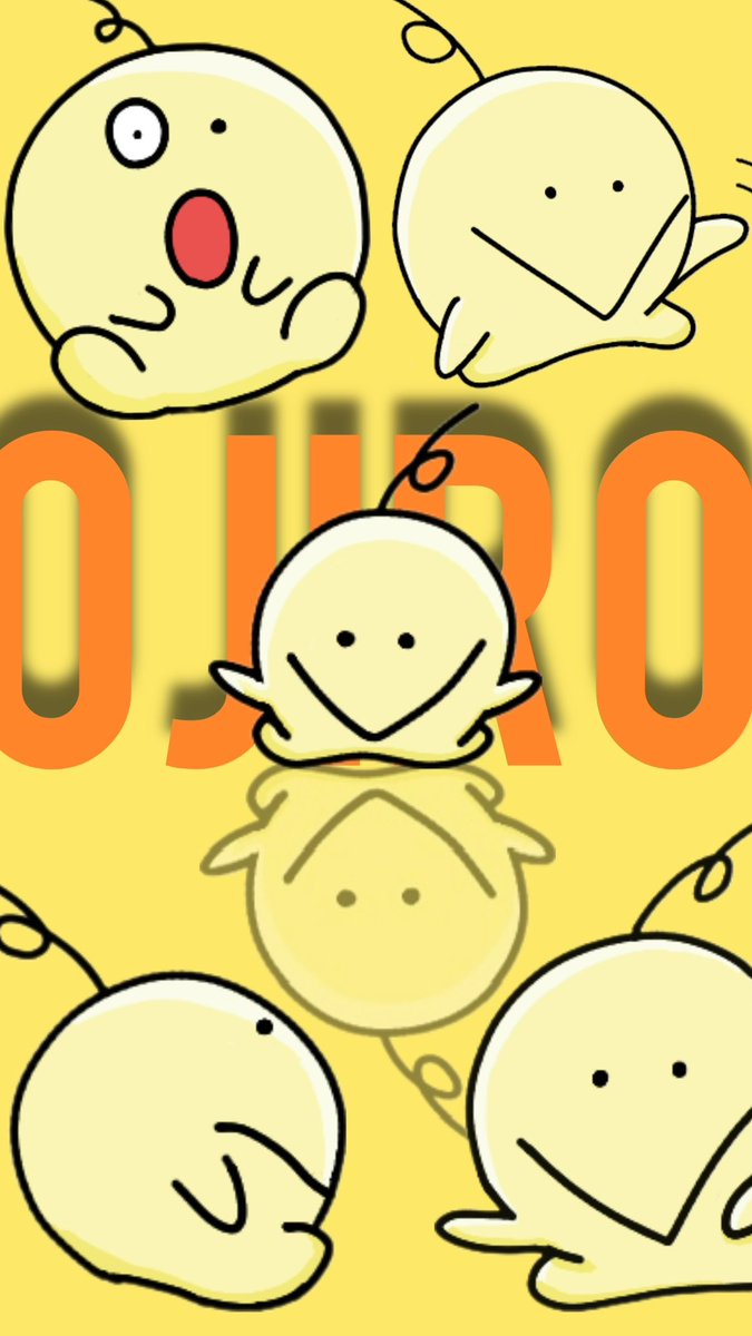 おはら太郎ページ 最近描いたOちゃんを壁紙にしました #新オバケのQ太郎 #O次郎