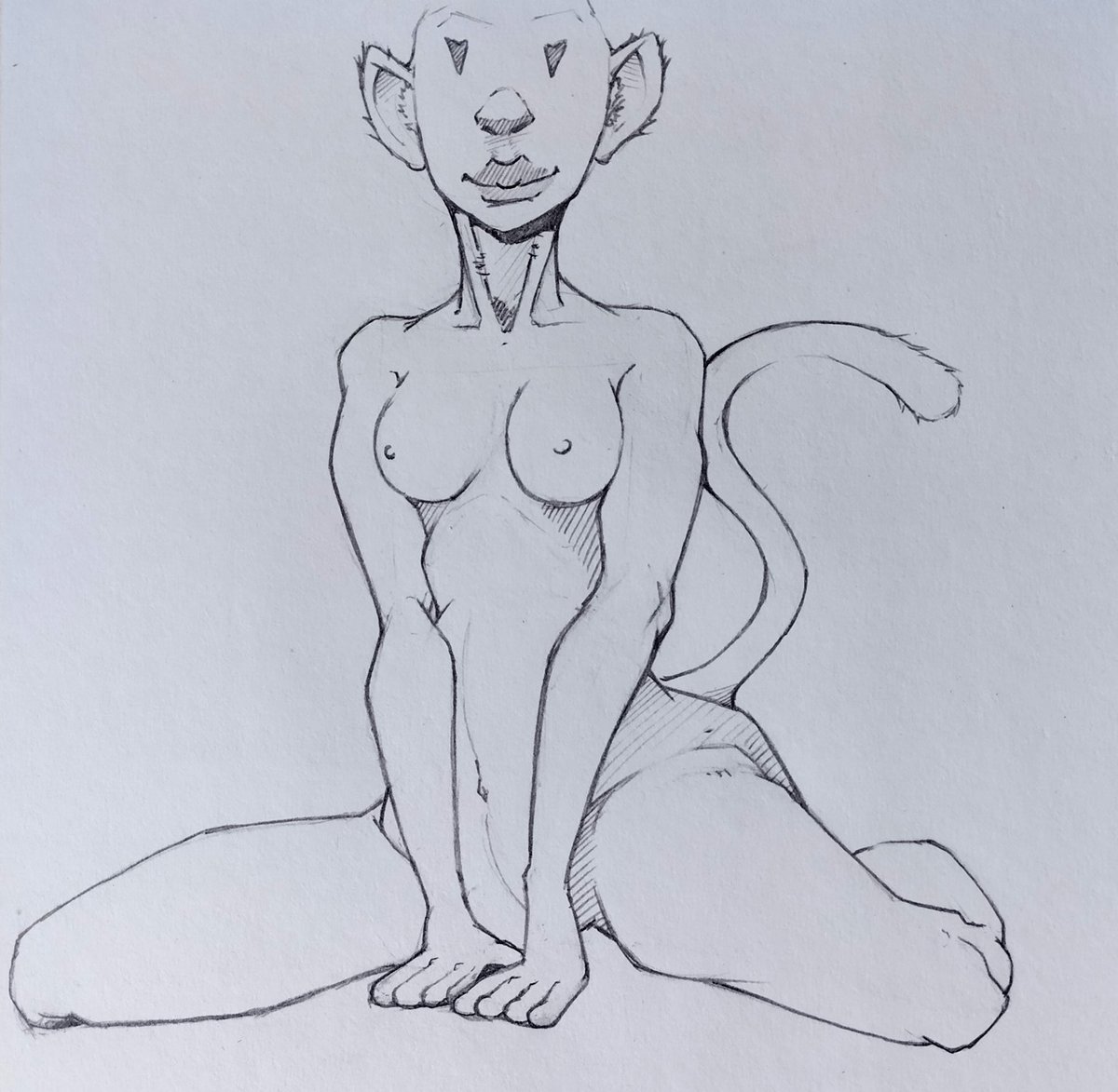 WitchYummy's tweet photo. Monkey Girl sketch https://t.co/tPPBRMruzv