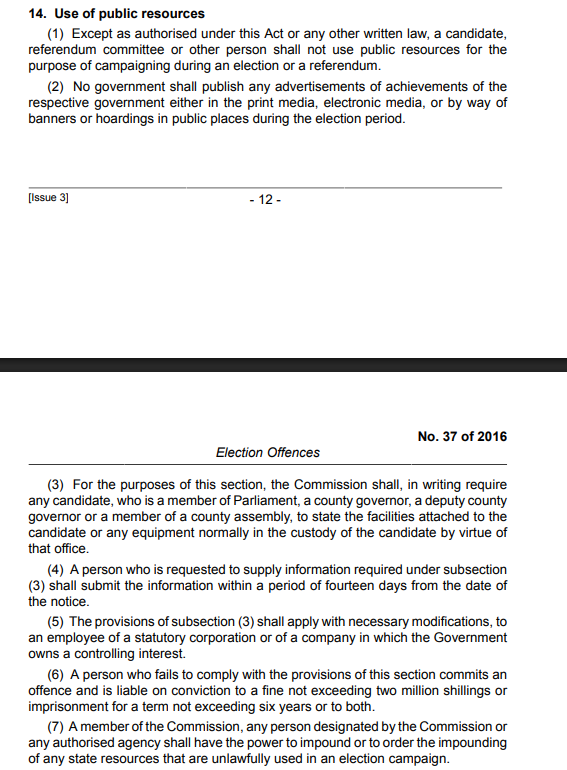 ComradeKE's tweet photo. @EACCKenya, @IEBCKenya are suddenly blind to these clauses.

Usipoziba ufa utajenga...?

Expect 100x fold of what we are seeing come 2027. https://t.co/qjjSYO8W3j