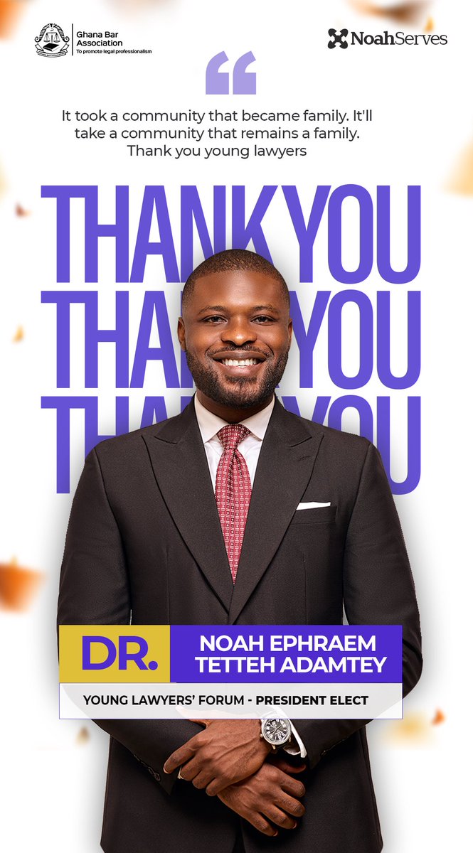 NoahAdamtey's tweet photo. It took a community that became family. It'll take a community that remains a family.

Huge thanks to all the awesome young lawyers who came out to support, listen, and challenge us! 

We are very grateful, and we look forward to working together to build a strong Young Lawyers’ Forum. 

@yaron__zango @princeganaku @abotiwine 🙏🏾🙏🏾🙏🏾