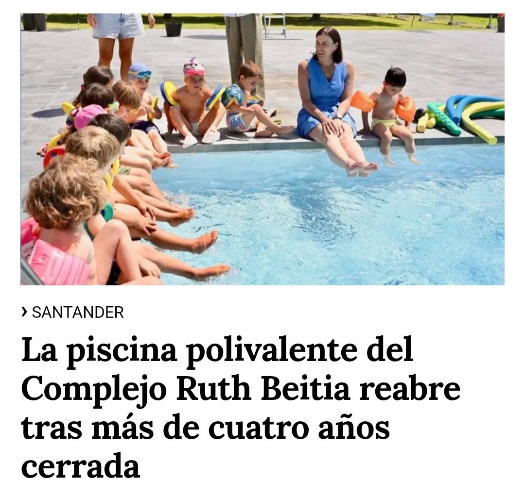 DirectSantander's tweet photo. Estará orgullosa: 4 años cerrada...y sale  inaugurandola. ¿En qué momento normalizamos estos titulares y esta nefasta gestión en santander? https://t.co/v37wl5xGeM