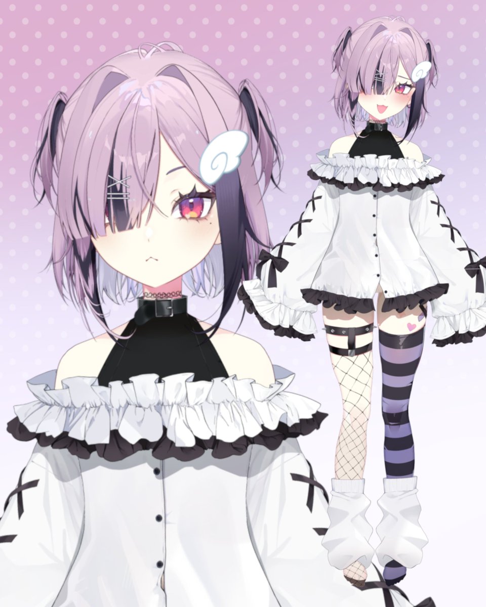 AlmitaVT's tweet photo. [VTuber Intro: Alma]

Alo!! Soy un alma en pena atrapada en el limbo, quiero jugar jueguitos, desquitarme con el chat consensuadamente y hacer a mucha gente feliz :D💜

໒꒱- Oshi mark: 🕯️✖️
໒꒱- Arte: #Drawlma 

Art: @ssayako_ 
Live2D: @karamomokitchen https://t.co/99QePAvR4D