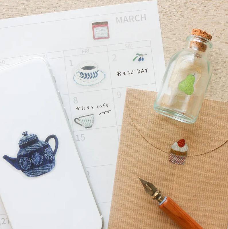 tcsliving's tweet photo. Tiny cakes, charming tableware and beautifully arranged kitchen tools make this Midori Asano sticker sheet irresistible.
The clear PET background blends naturally into planner pages, recipe journals, letters and everyday collages.
#PlannerStickers #KitchenStationery #StickerLover #Journaling #CozycaProducts