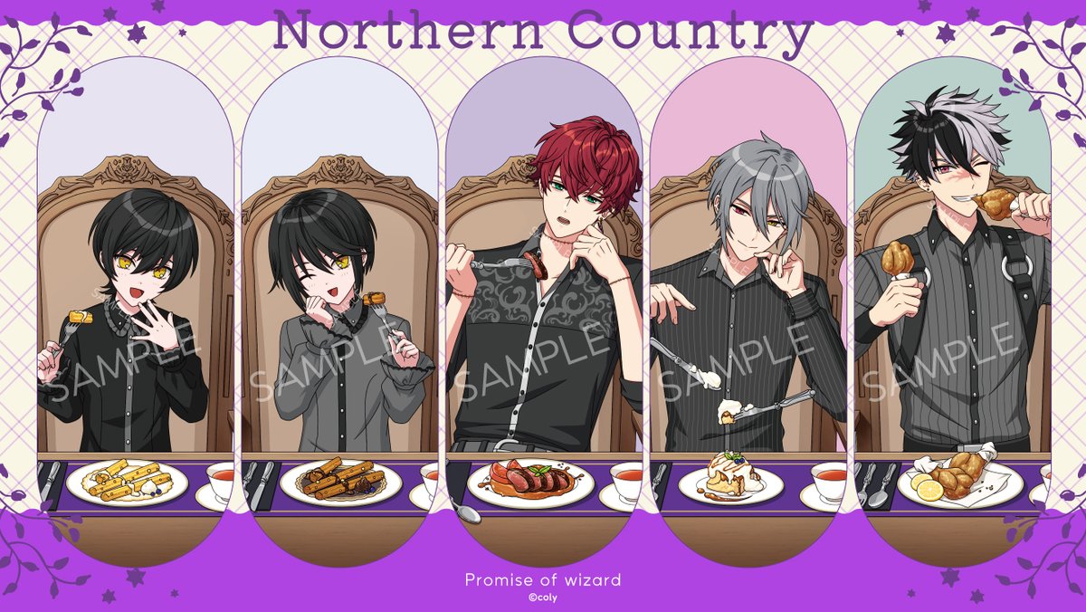 mahoyakupopup_n's tweet photo. ⋱ 新規描き下ろしイラスト ⋰
　　  Happy Mealtime
   ￣￣￣￣￣￣￣￣￣￣￣
新規描き下ろし等身イラスト
【北の国】をご紹介！

こちらのイラストを使用した新商品は、
『魔法使いの約束 POP UP 〜魔法舎のまいにち〜』にて販売いたします✨

詳細はこちら
https://t.co/INpnfZTWZK

#まほやく #魔法舎のまいにち