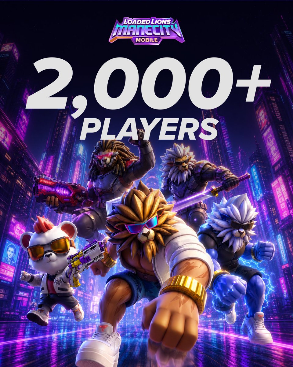 LoadedLions_CDC's tweet photo. Mane City Mobile hit 2,000+ players in 24 hours.

Competitive strategy game. Real-time PvP. Live on iOS and Android.

Download:
👉 iOS: https://t.co/9QbCeefHLA
👉 Android: https://t.co/xRjIOfPqTD https://t.co/XGW8ll6Tgq