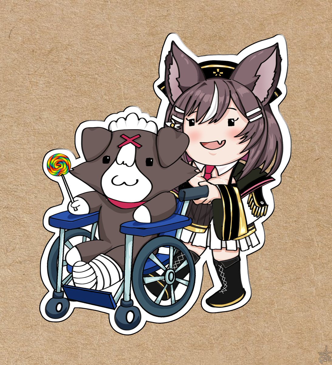 Malenia_014's tweet photo. Get well soon Ms Bibi! 🦶 

#BibiPrints #Airirkgk https://t.co/dXc0qitled