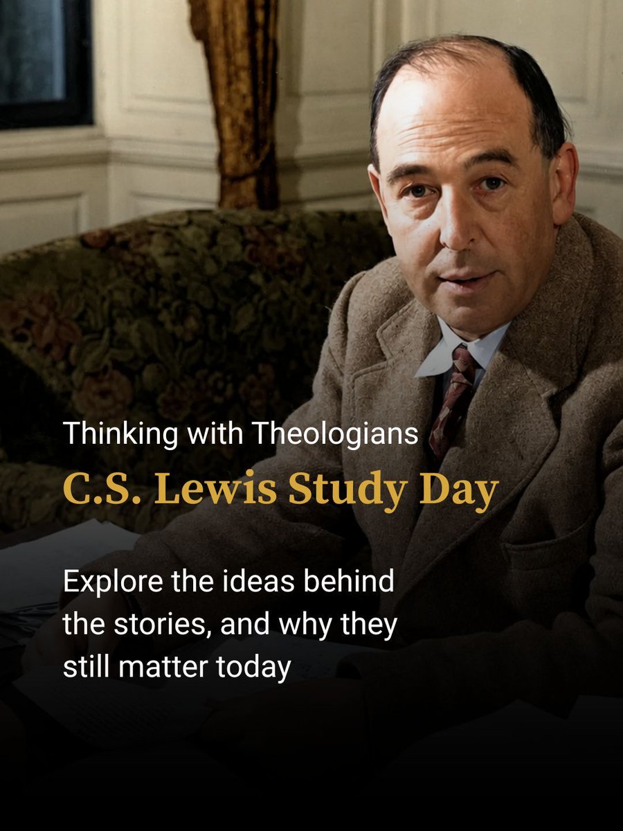 londonjesuit's tweet photo. Do you know the stories we grew up with were asking much bigger questions?
Join us as we explore C. S. Lewis' ideas on joy, hope, love and faith, and why they still matter today: https://t.co/qu5fn0gbJf
What's your favourite C. S. Lewis Book?
#CSLewis #Theology https://t.co/zCXuCE166d