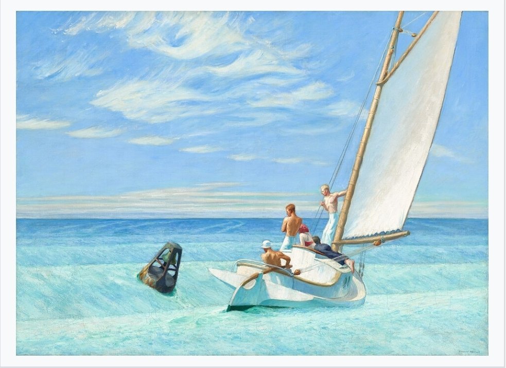 PAYROQJF's tweet photo. @agenersurrell Bon dia
Edward Hopper 
Ground Swell, 1939
Salud y Belleza https://t.co/vYYXTdJGPd