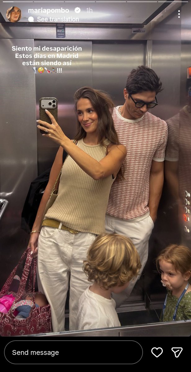 AabegilrWho_'s tweet photo. pq la Maria Pombo lleva al bebé en el bolso??? 😭😭😭 https://t.co/bOKBHHvu0B