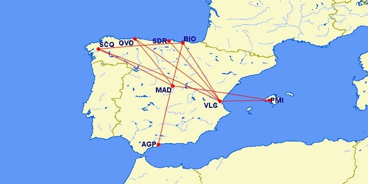 SeanM1997's tweet photo. Wizz Air to launch domestic flights in Spain from October 2026:

Bilbao - Málaga
Bilbao - Santiago

Madrid - Asturias
Madrid - Palma
Madrid  - Santiago

Valencia - Asturias
Valencia - Bilbao
Valencia - Palma
Valencia - Santander
Valencia - Santiago https://t.co/gZsdgHjIYa