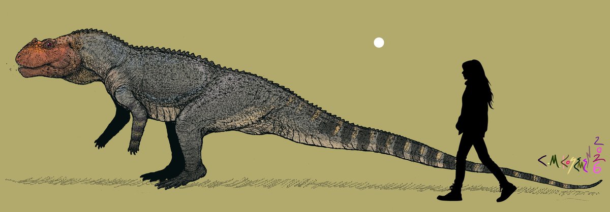 cmkosemen's tweet photo. Postosuchus - come to @DinoConUK on the 25th and the 26th of this month and you will be able to buy this as a high-def art print! https://t.co/saNywoOfZr