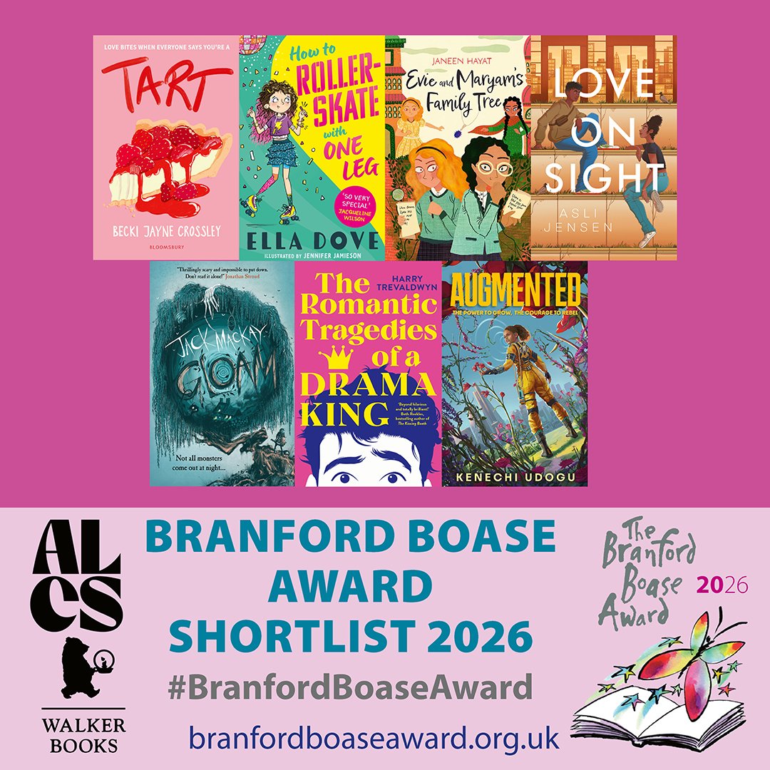 BranfordBoase's tweet photo. Today's the day! 

The winners of the 2026 #BranfordBoaseAward for author and editor of the year's outstanding debut novel for children and young people will be announced at 19.30 Weds 8 July. 

Explore the seven great books on the shortlist:
https://t.co/Lvzvh3u1by https://t.co/0vE5yxYbTg