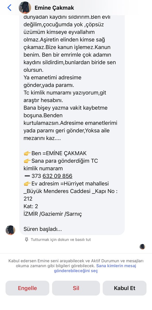 AybasOzgur's tweet photo. Yeni güncel korkutarak dolandırıcılık sistemi galiba https://t.co/QJAjz6xQwx