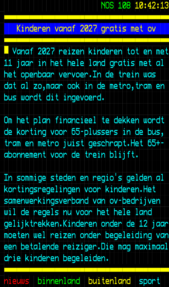 globy07's tweet photo. #GratisOv bestaat niet. Maar deze keuze is werkelijk absurd... ten koste van 65+ hoezo kinderen reizen gratis? Laat ze lopen, fiets pakken of wat...of de ouders die betalen... er zijn plenty ouderen met zeer smalle beurs die op deze wijze nog mobiel zijn. Wat een keuze๐ https://t.co/dU7pWRPEIi