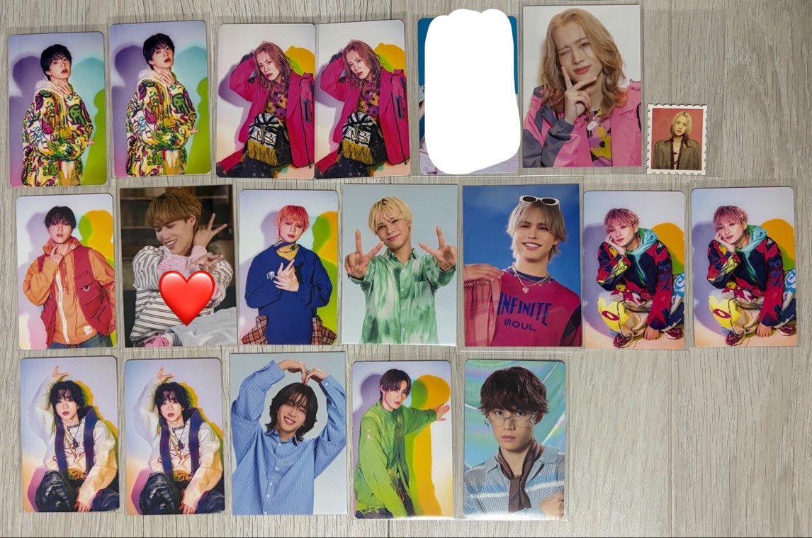 leeee_des's tweet photo. @symiu__ 検索より失礼いたします。
楽天SEIYA,YUMAそれぞれ2枚以上所持しております。
画像❤️のKEVIN2枚と上記のうち2枚との2:2での交換は可能でしょうか？ https://t.co/ptlIL8eoUi