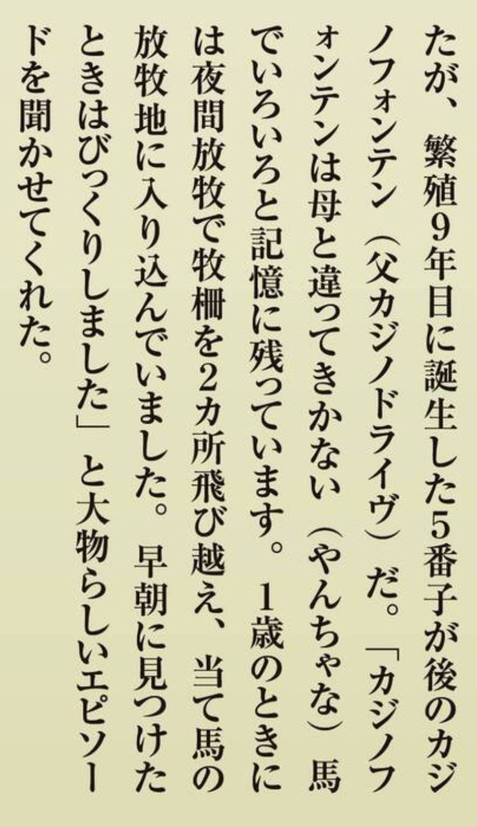 coccole's tweet photo. カジノフォンテン牧柵飛び越えるとかすげーな https://t.co/pUAM7Tt22f