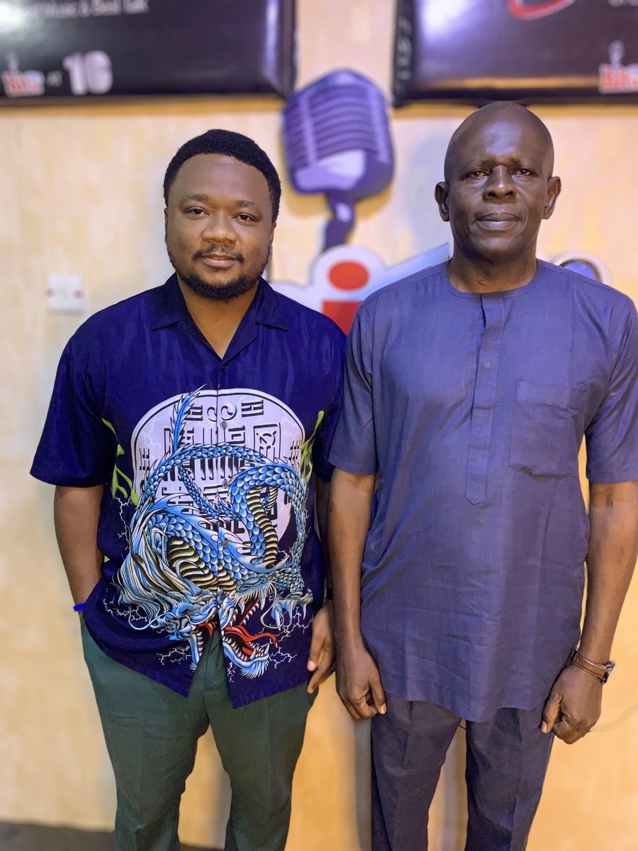 HitFMCalabar's tweet photo. Right after the #HitBreakfastShow with @thedukeoflife 

Head of Publicity, INEC Cross River State, Mr Odaro Aisen &amp; Duke (Program Host) decided to pose for a picture.

As you rate their pose over 10, Hope you’ve registered for your PVC? CVR has been extended by another 16 days. https://t.co/06GPZI1aBc