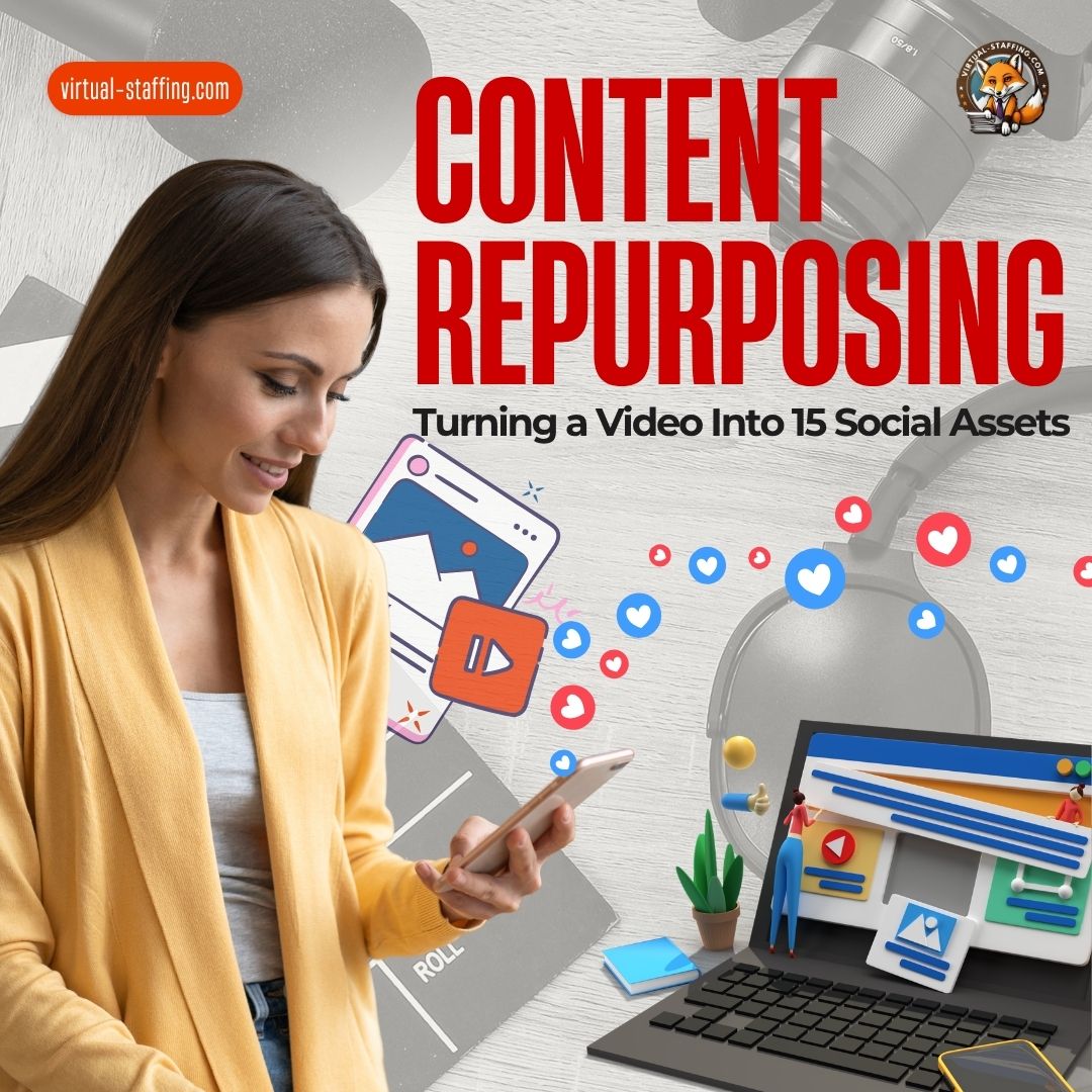 VirtualStaff247's tweet photo. One video. Endless possibilities. 🎥
🔗Check out our new blog - https://t.co/KdGGxSqLX6
#contentcreation #contentrepurposing #content #virtualstaffing #virtualassistant #remotework https://t.co/2GvoRS5uCl