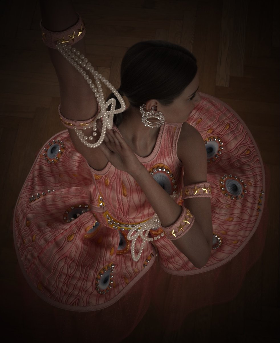 style3dofficial's tweet photo. 👁️👁️ The Satellite Eyes of Zoltar 👁️👁️
Not a single piece of this is real. Every seam, pearl, and crystal was built in Style3D Studio v9.2.
Work by @miuvermillion（IG）
#Style3D #DigitalFashion #3DFashion #VirtualCouture #CLO3D https://t.co/LcRGhNkIIH