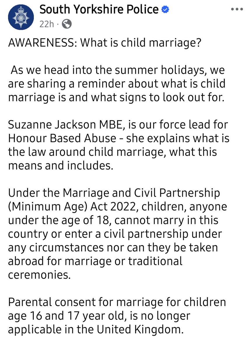 mj_yorks's tweet photo. Summer is here so obviously it's the time of year South Wokeshire Police have to remind us not to marry our kids off to their cousins. https://t.co/k0DOaFUsxI