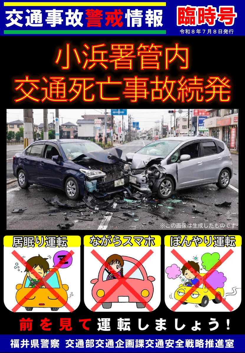 福井 県 交通 事故 速報